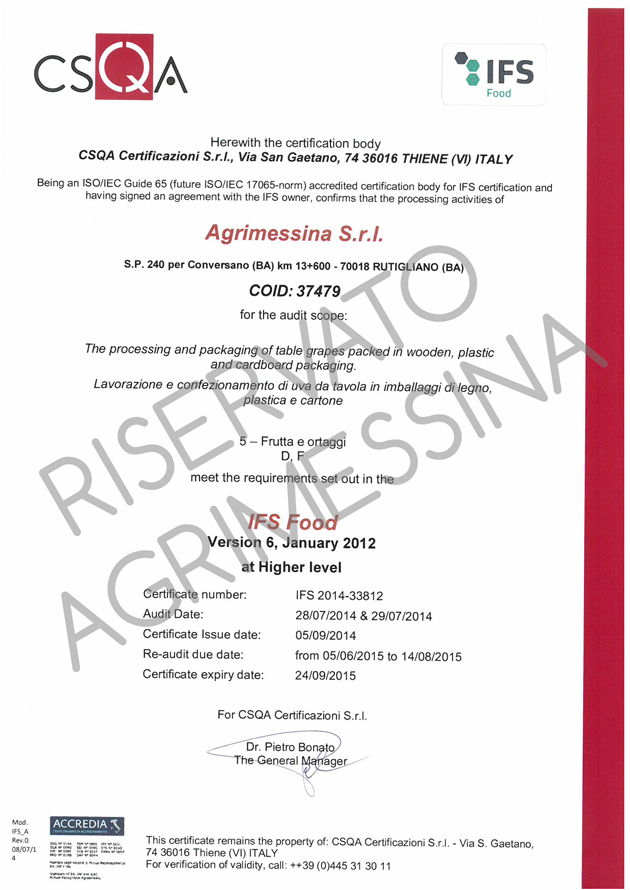 certificazione